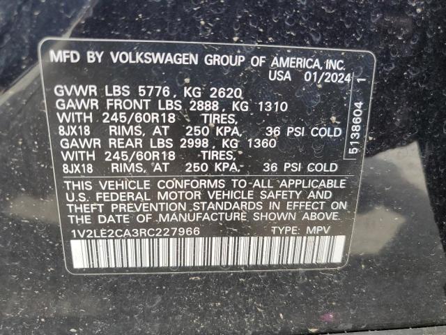 2024 VOLKSWAGEN ATLAS CROSS SPORT SE  