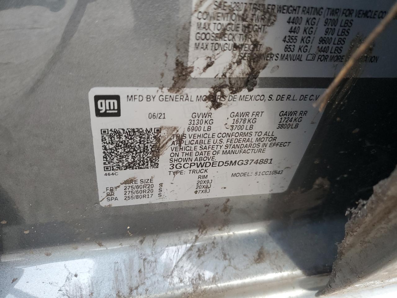 2021 Chevrolet Silverado C1500 Rst VIN: 3GCPWDED5MG374881 Lot: 64847855