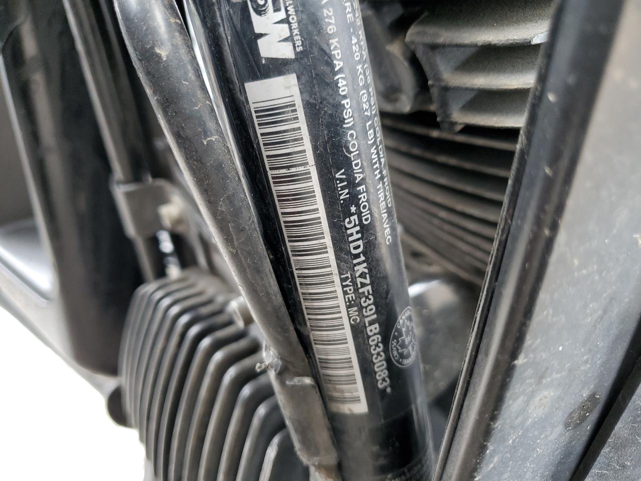 2020 Harley-Davidson Fltrk VIN: 5HD1KZF39LB633083 Lot: 64196315