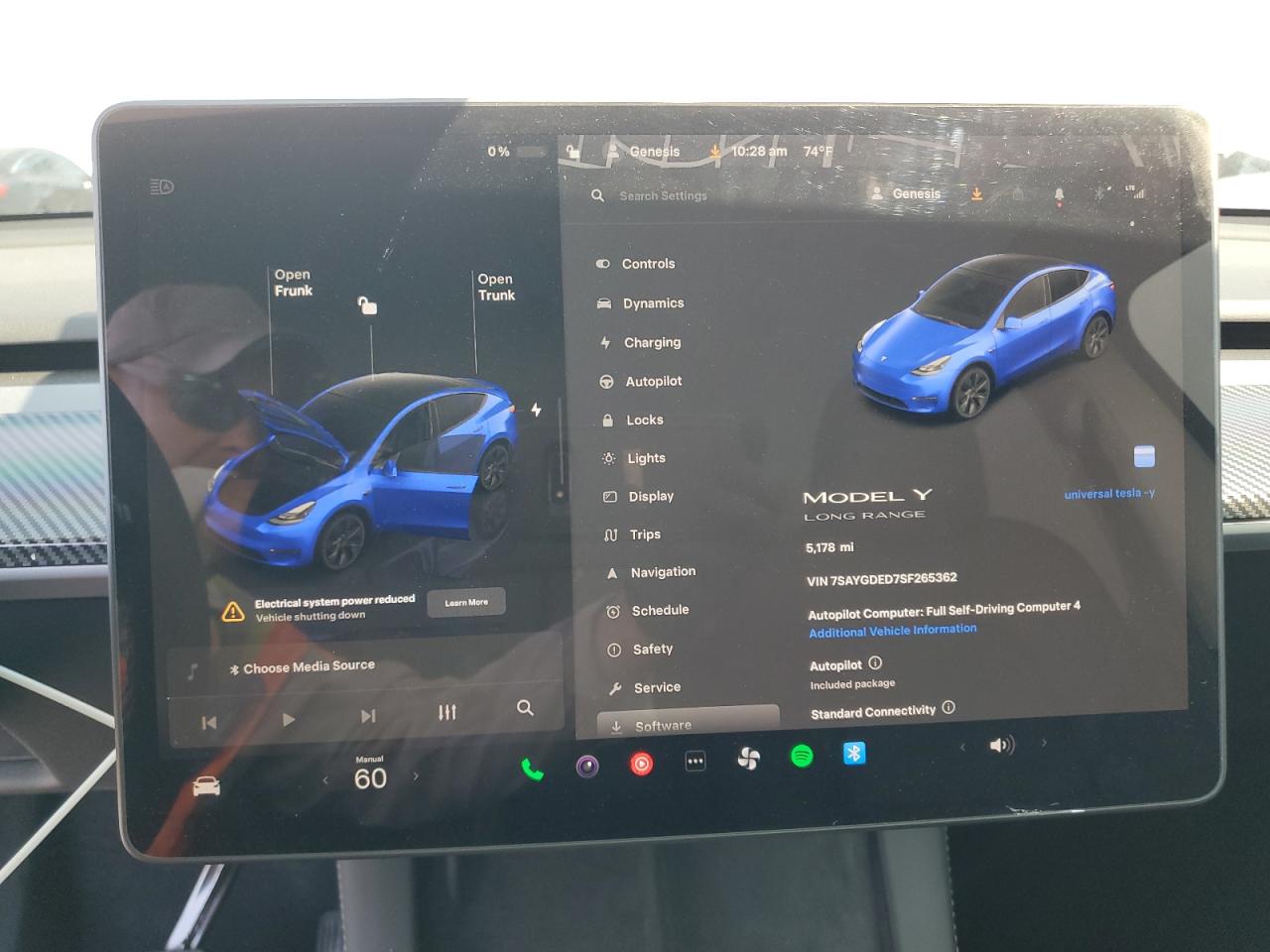 2025 Tesla Model Y VIN: 7SAYGDED7SF265362 Lot: 64831745