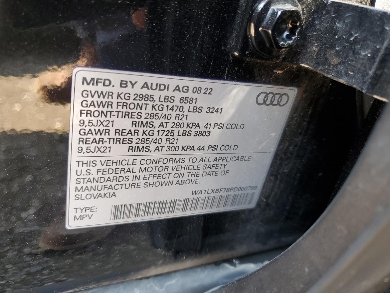 2023 Audi Q7 Premium Plus VIN: WA1LXBF78PD000799 Lot: 63270605