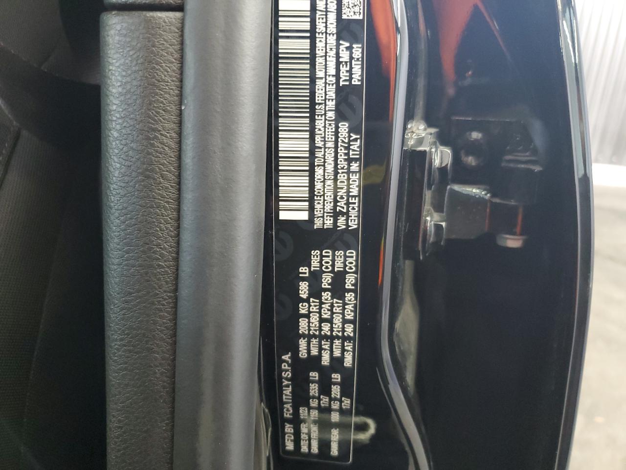 2023 Jeep Renegade Latitude VIN: ZACNJDB13PPP72980 Lot: 64280525
