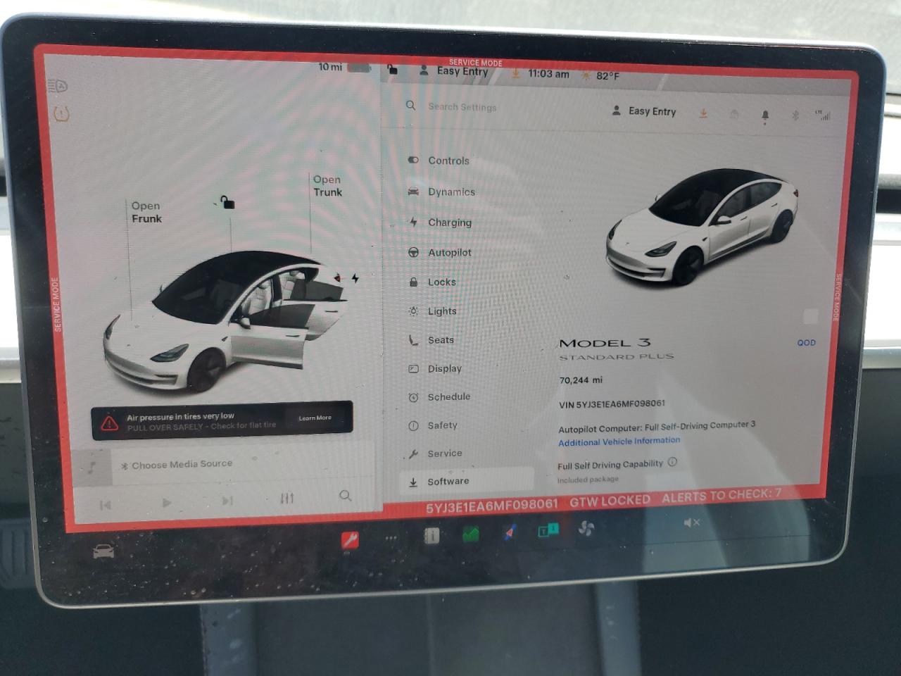 2021 Tesla Model 3 VIN: 5YJ3E1EA6MF098061 Lot: 66001875