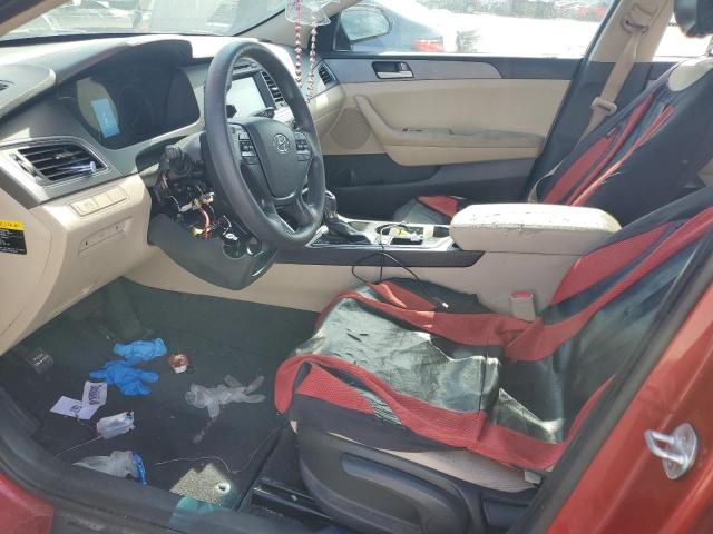  HYUNDAI SONATA 2017 Czerwony
