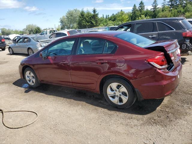 Sedans HONDA CIVIC 2015 Burgundy