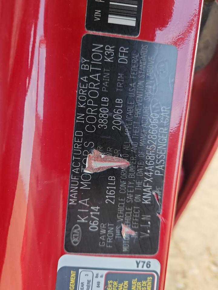 2015 Kia Forte Lx VIN: KNAFX4A68F5286060 Lot: 65287515