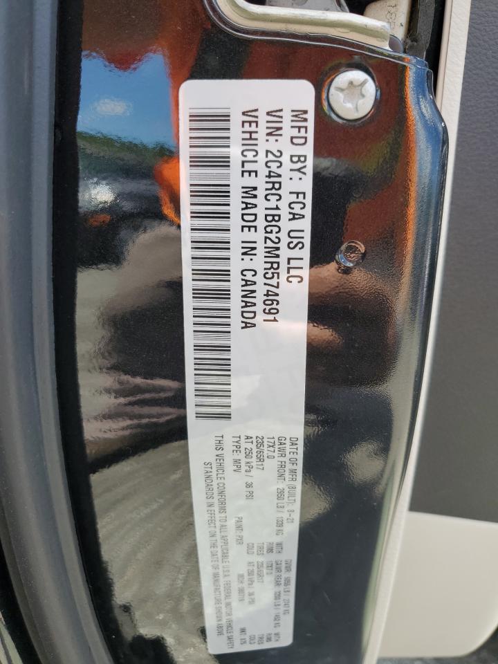 2021 Chrysler Pacifica Touring L VIN: 2C4RC1BG2MR574691 Lot: 65695565