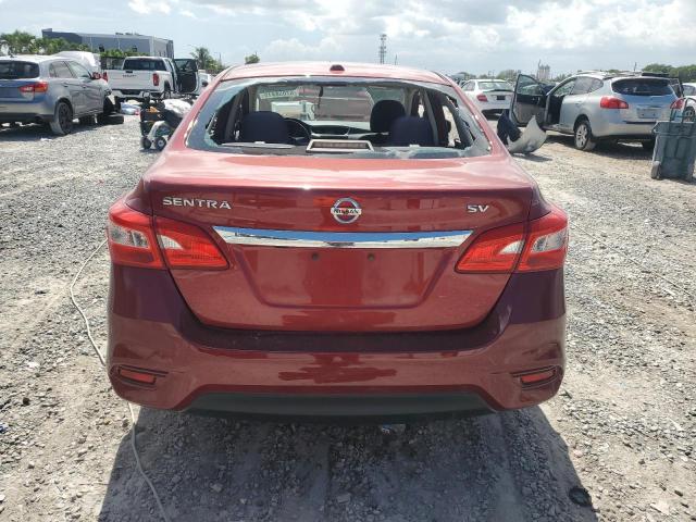  NISSAN SENTRA 2017 Czerwony