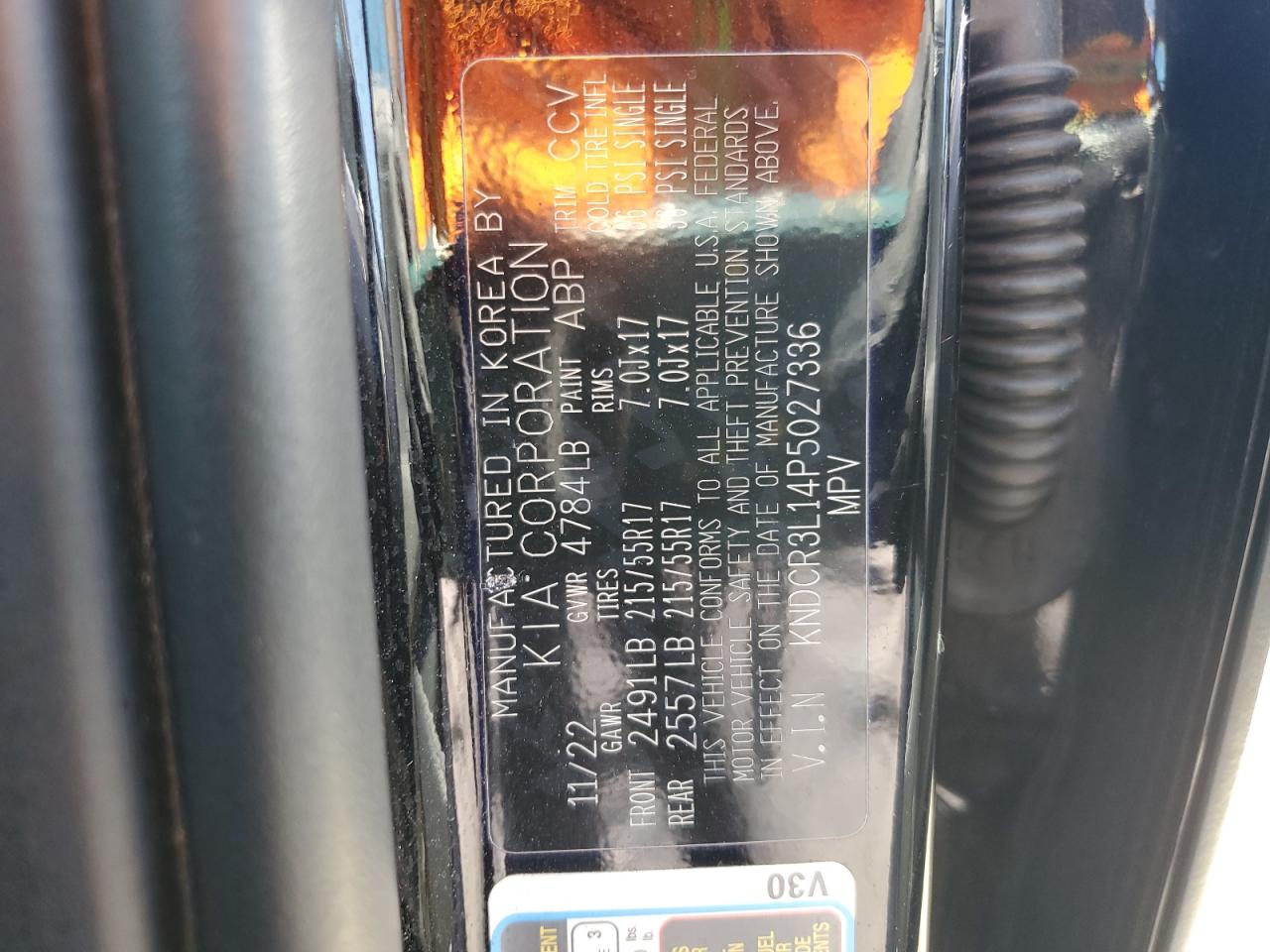 2023 Kia Niro Wind VIN: KNDCR3L14P5027336 Lot: 64452925