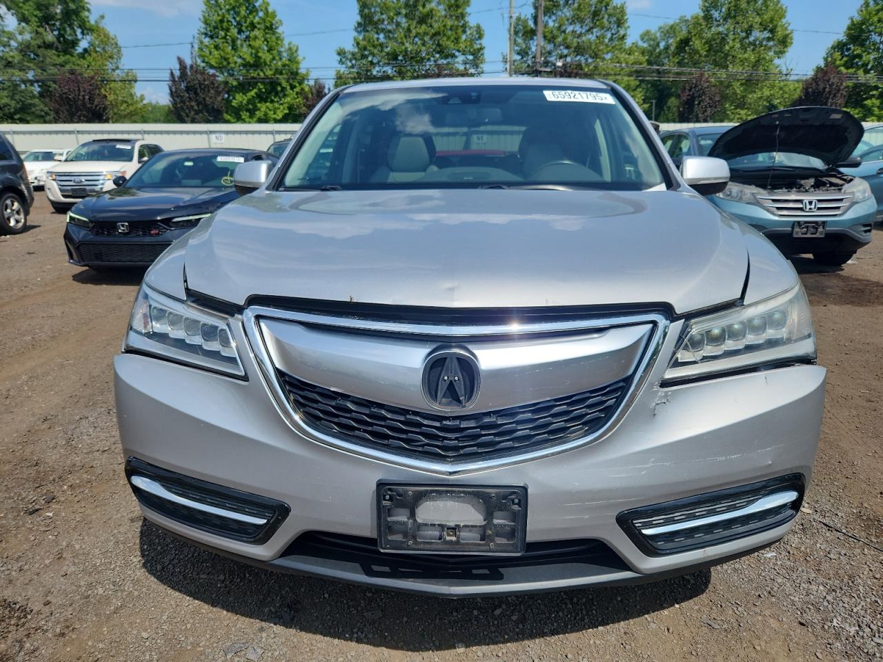 2015 Acura Mdx Technology VIN: 5FRYD4H44FB013283 Lot: 65921795