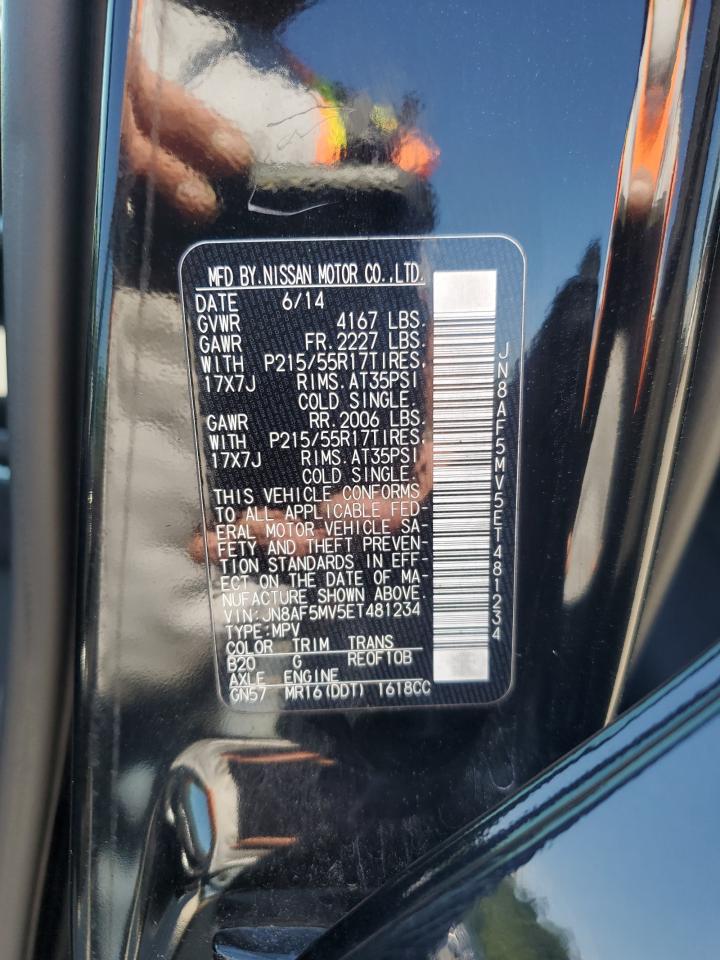 2014 Nissan Juke S VIN: JN8AF5MV5ET481234 Lot: 63012025