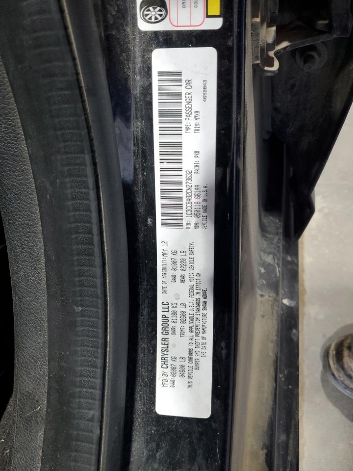 2012 Chrysler 200 Lx VIN: 1C3CCBAB2CN273632 Lot: 85286295