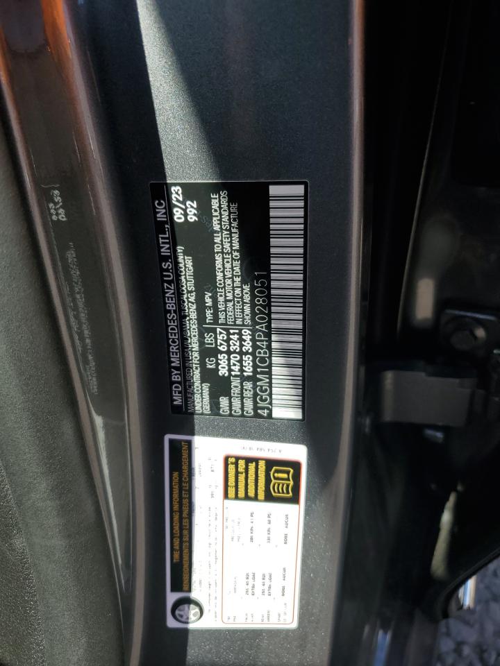 2023 Mercedes-Benz Eqe Suv 350 4Matic VIN: 4JGGM1CB4PA028051 Lot: 64332815