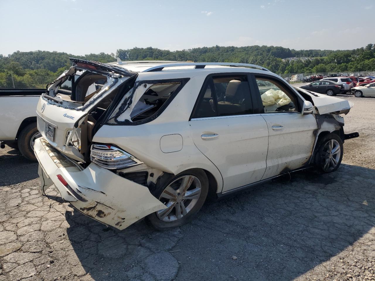 2012 Mercedes-Benz Ml 350 4Matic white suv gas 4JGDA5HB9CA029458 photo #4