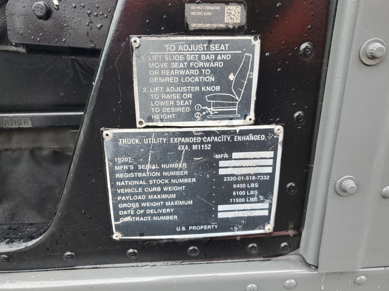 232893 232893 2006 Hummer H1