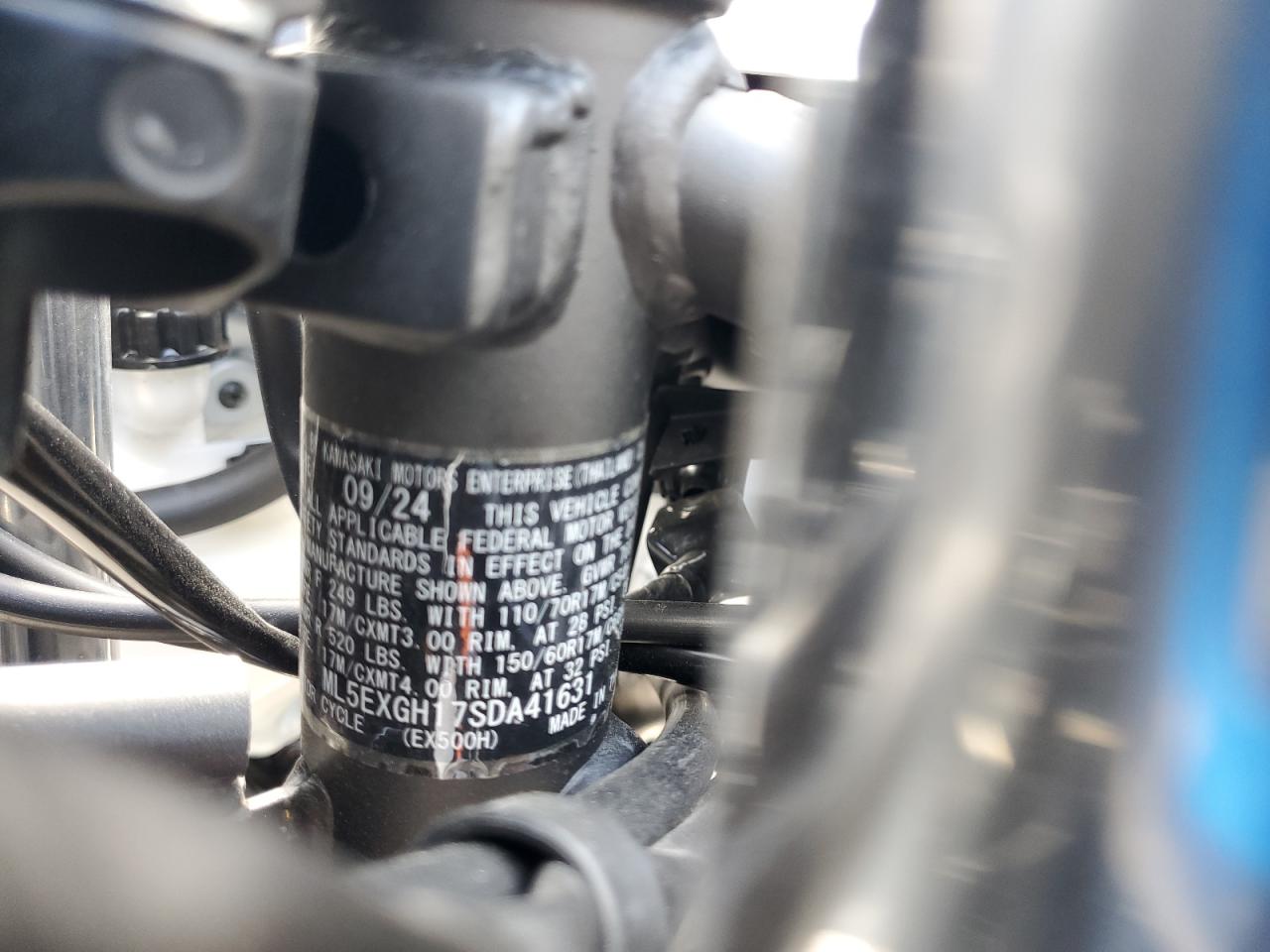 ml5exgh17sda41631 ML5EXGH17SDA41631 2025 Kawasaki Ex500 H