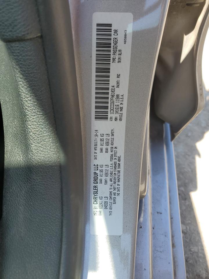 2015 Chrysler 200 S VIN: 1C3CCCDG7FN610314 Lot: 64039295