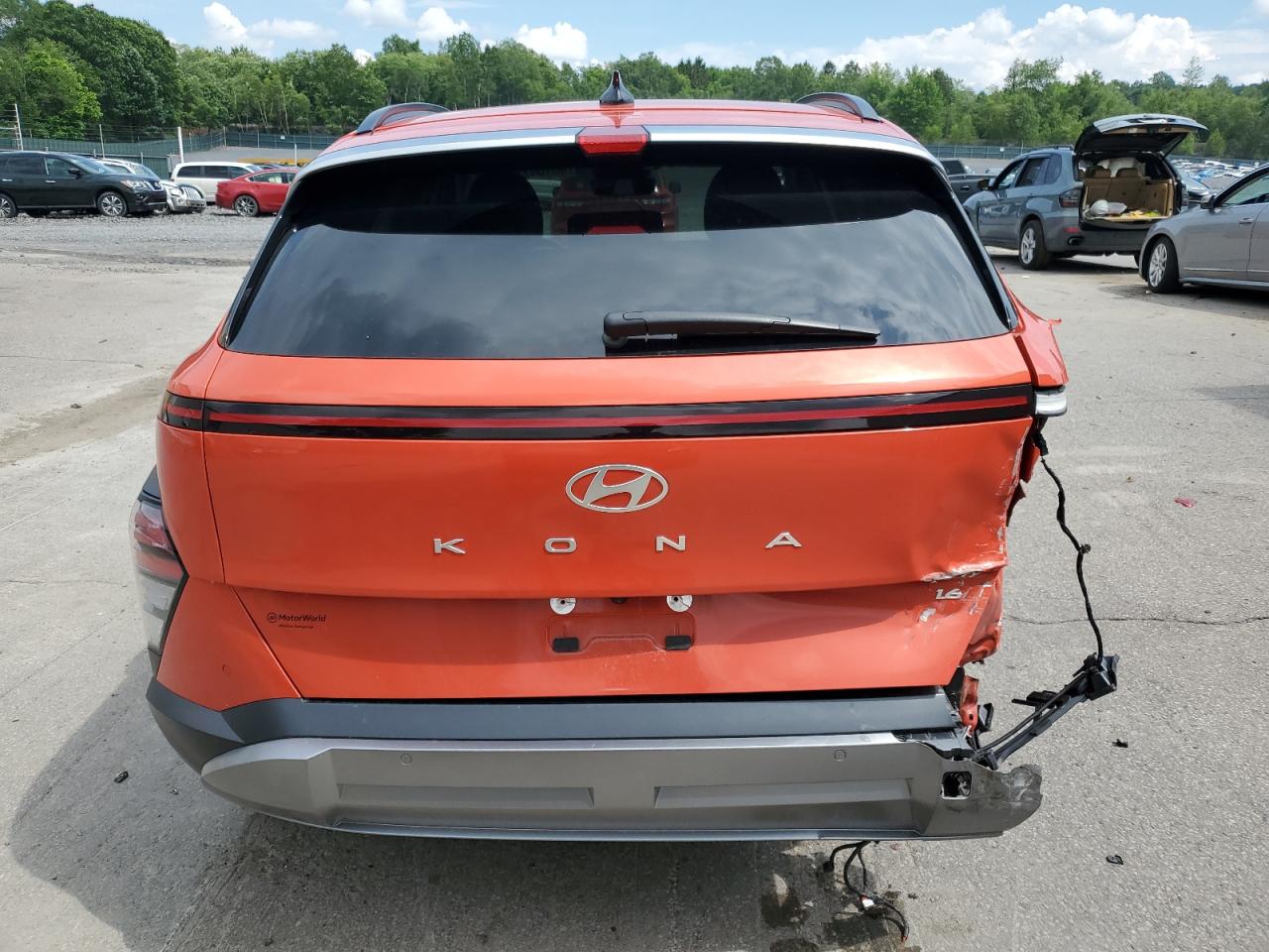 2024 Hyundai Kona Limited VIN: KM8HE3A37RU040981 Lot: 63184255