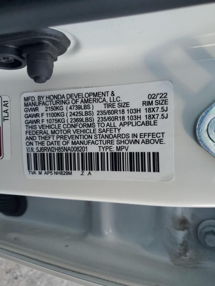 2021 Honda Cr-V Exl VIN: 2HKRW2H81MH670211 Lot: 65213895