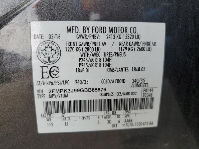 2016 FORD EDGE SEL  