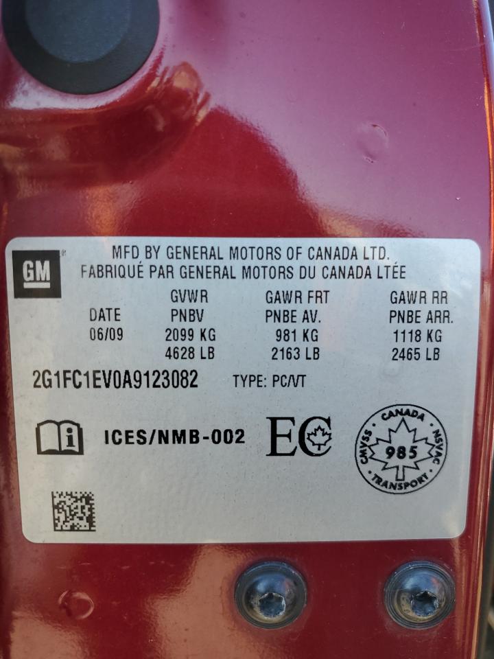 2010 Chevrolet Camaro Lt VIN: 2G1FC1EV0A9123082 Lot: 64387835