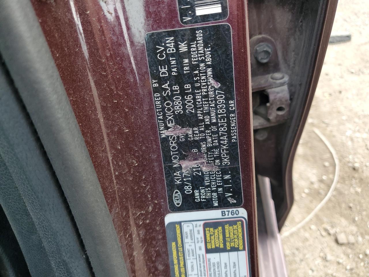 2018 Kia Forte Lx VIN: 3KPFK4A78JE183907 Lot: 65268075
