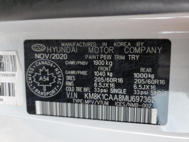 2021 HYUNDAI KONA SE  