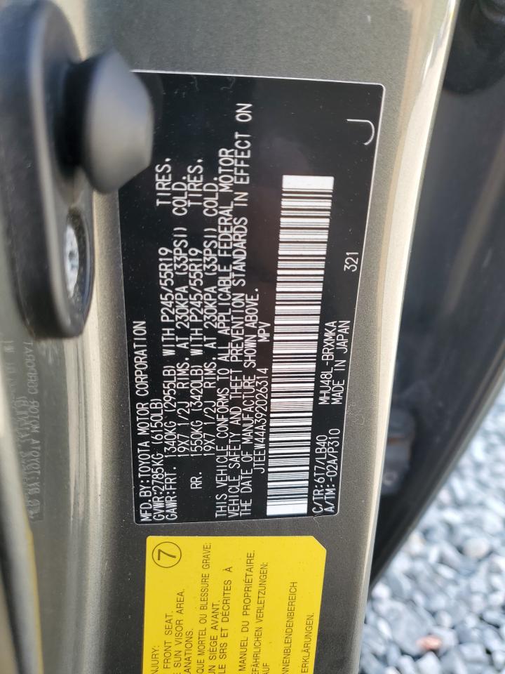 2009 Toyota Highlander Hybrid Limited VIN: JTEEW44A392026314 Lot: 65292035