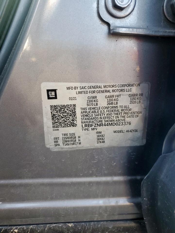 2021 Buick Envision Essence VIN: LRBFZNR44MD023376 Lot: 64233375