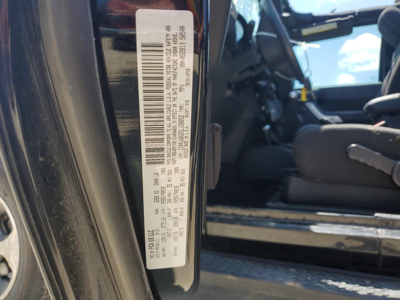 2016 Jeep Wrangler Sahara VIN: 1C4AJWBG2GL128652 Lot: 62870825