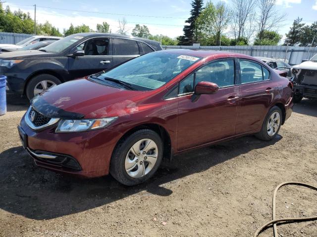 Sedans HONDA CIVIC 2015 Burgundy