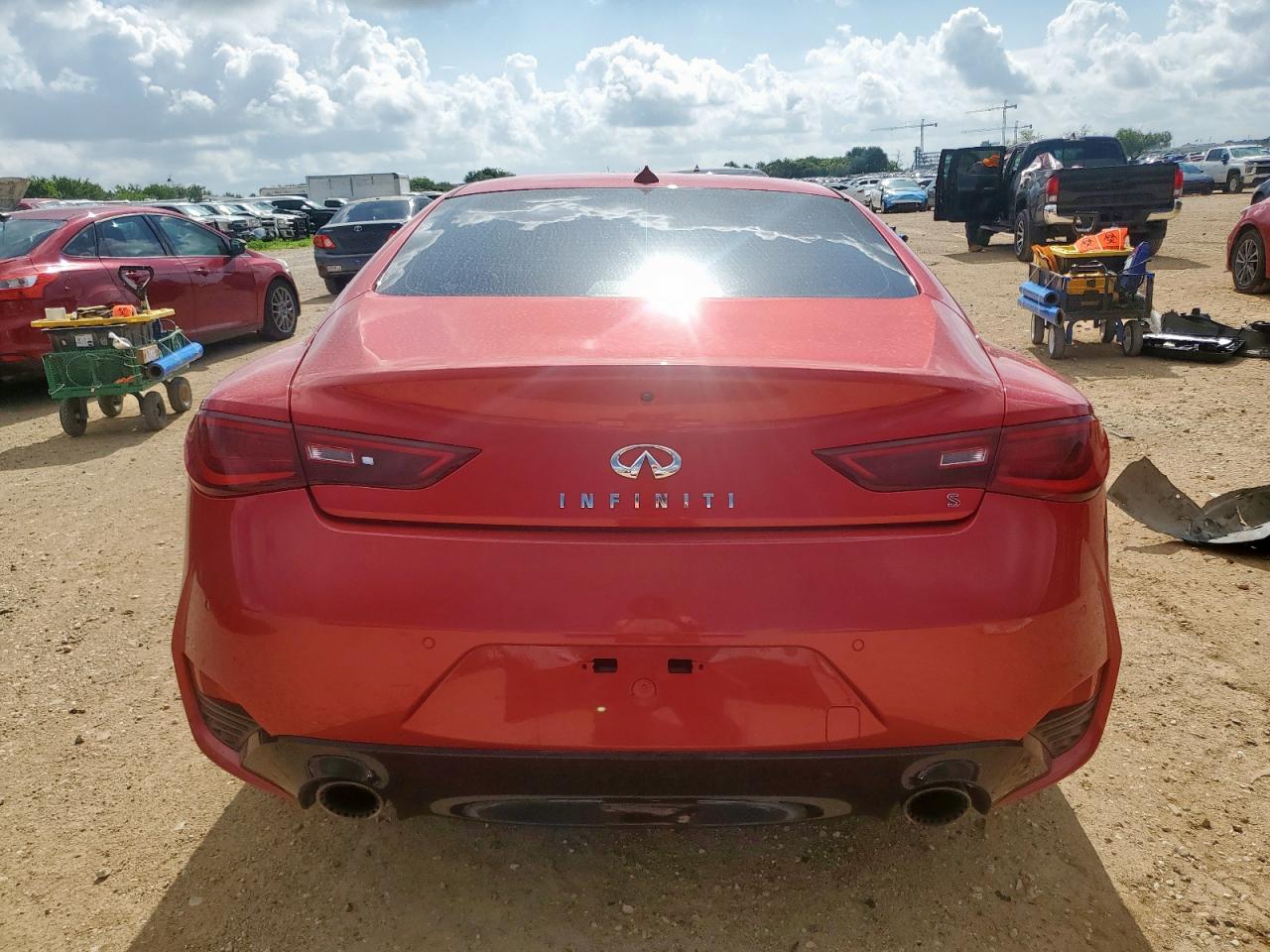 2019 Infiniti Q60 Red Sport 400 VIN: JN1FV7ELXKM440555 Lot: 63371305