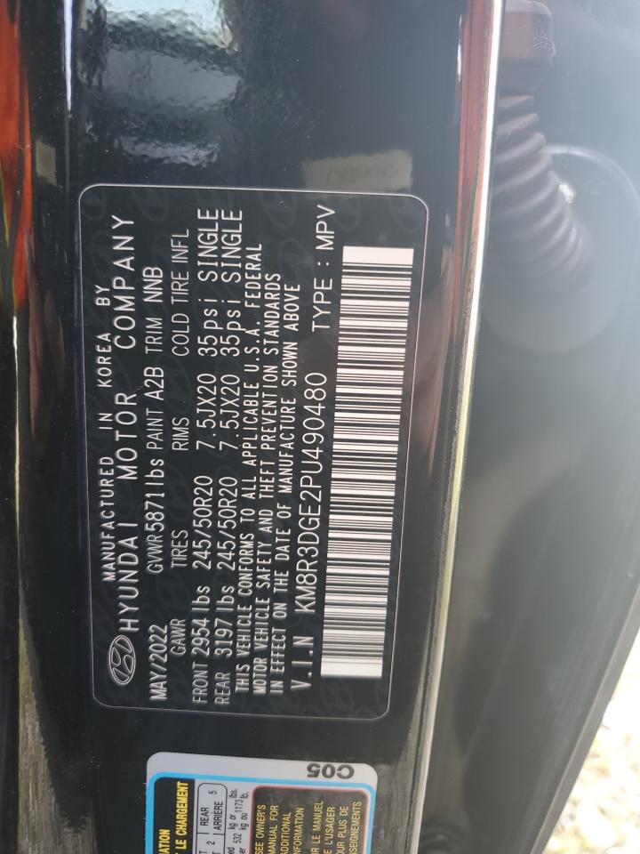 2023 Hyundai Palisade Xrt VIN: KM8R3DGE2PU490480 Lot: 63979795