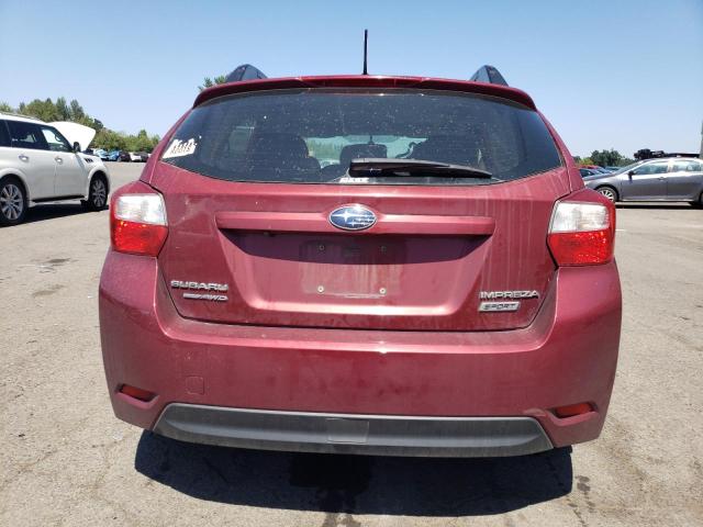  SUBARU IMPREZA 2016 Бордовый