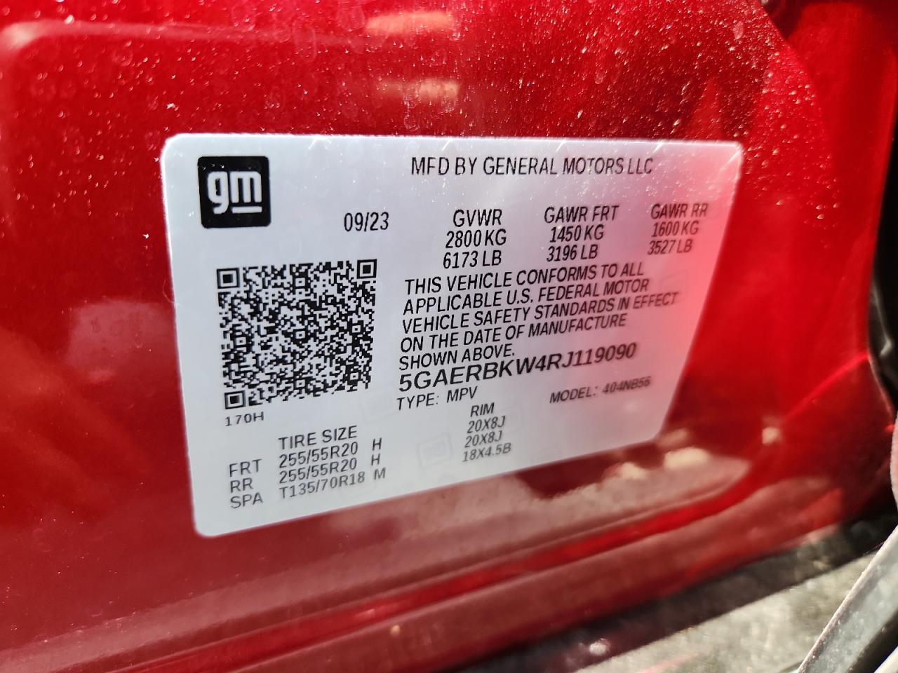 2024 Buick Enclave Essence VIN: 5GAERBKW4RJ119090 Lot: 64490795
