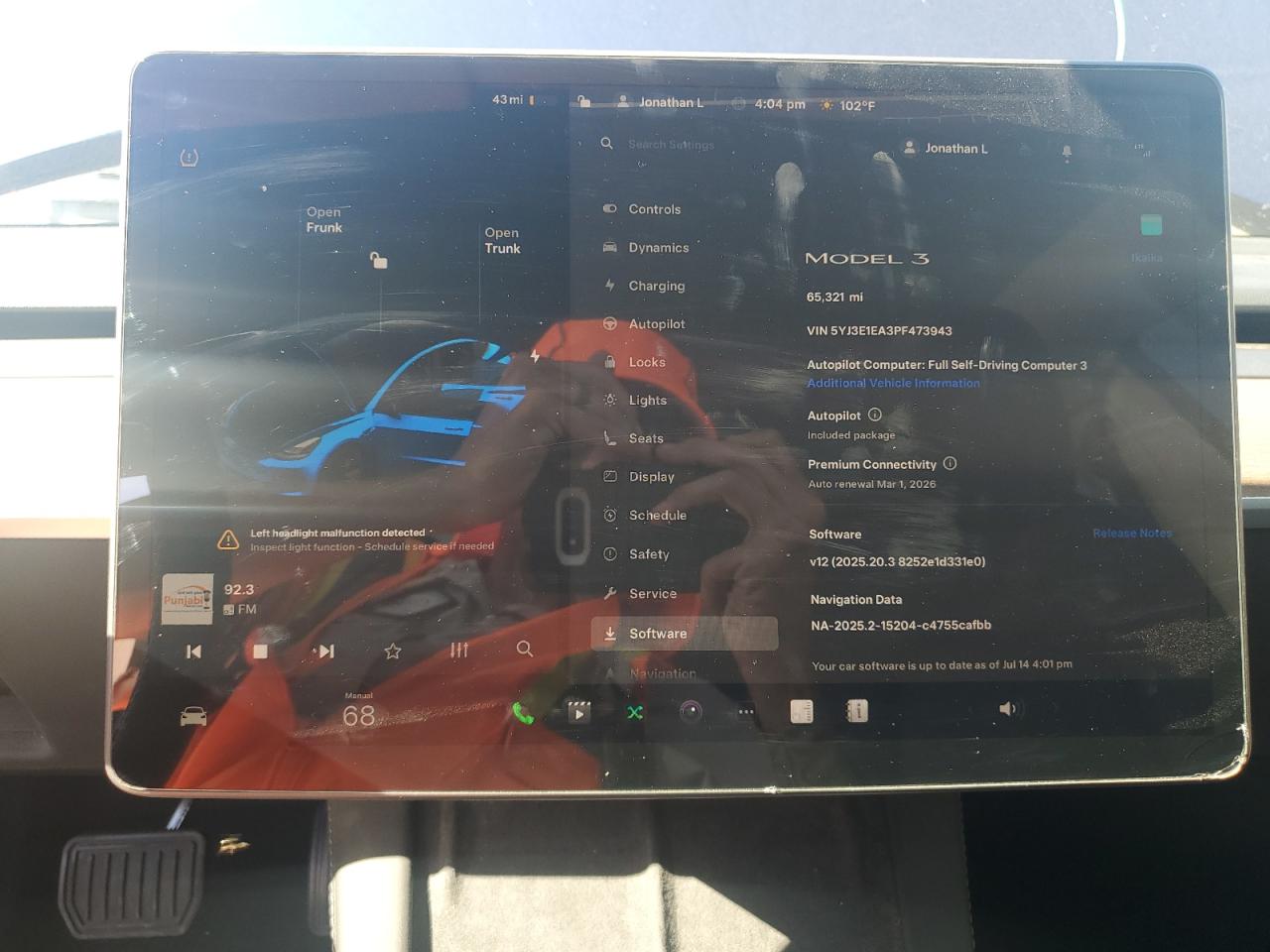 2023 Tesla Model 3 VIN: 5YJ3E1EA3PF473943 Lot: 64502515