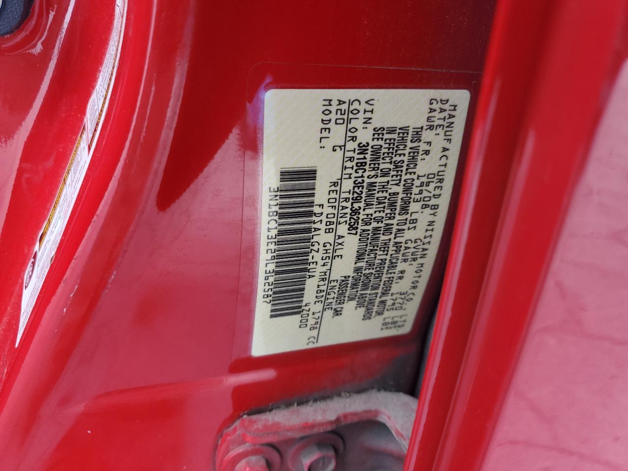 2009 Nissan Versa S VIN: 3N1BC13E29L362587 Lot: 65448575