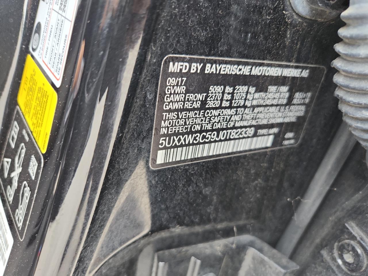 2018 BMW X4 xDrive28I VIN: 5UXXW3C59J0T82339 Lot: 65068305