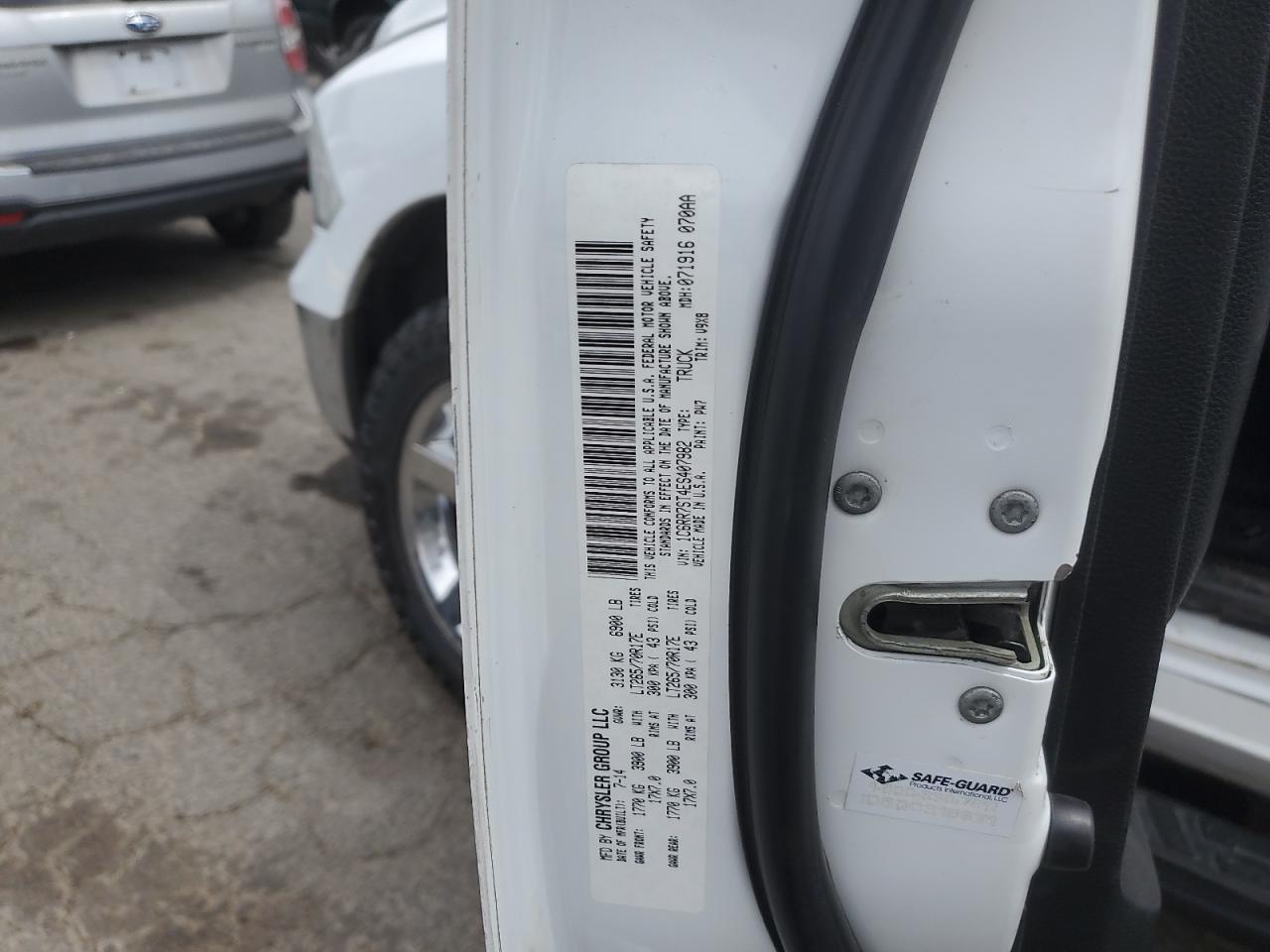 2014 Ram 1500 St VIN: 1C6RR7ST4ES407982 Lot: 66087375