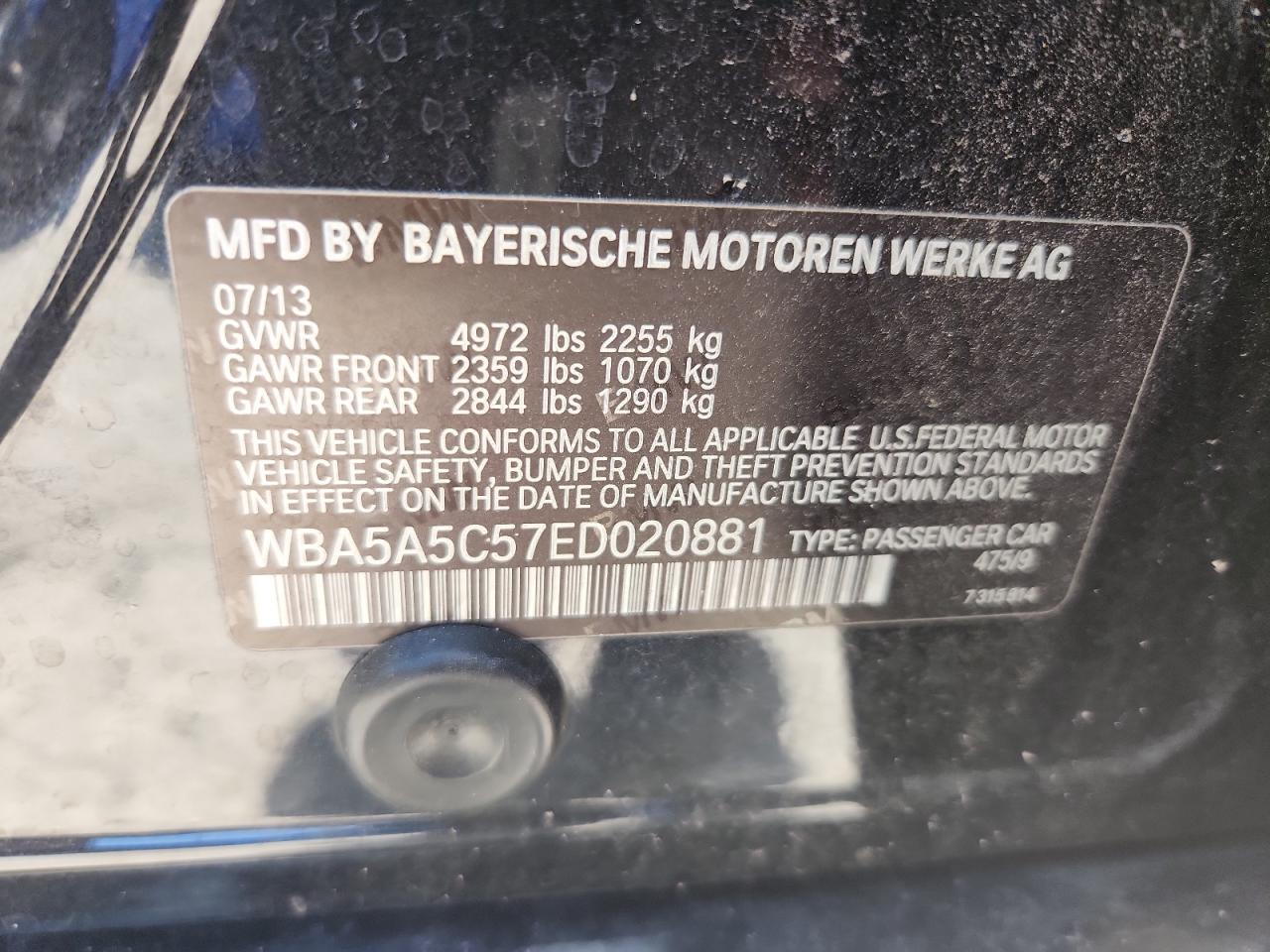 2014 BMW 528 I VIN: WBA5A5C57ED020881 Lot: 65125515