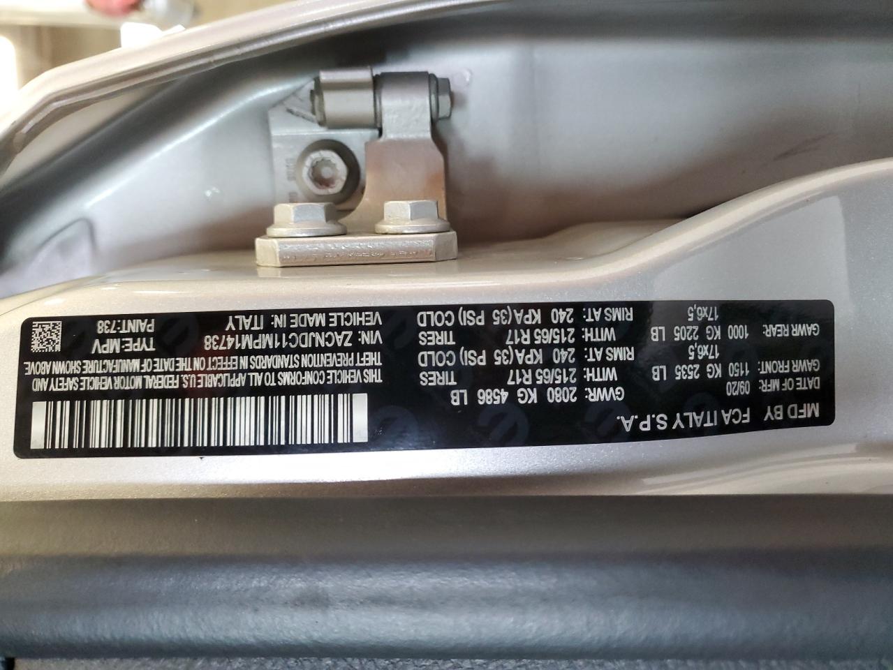 2021 Jeep Renegade Trailhawk VIN: ZACNJDC11MPM14738 Lot: 65345195