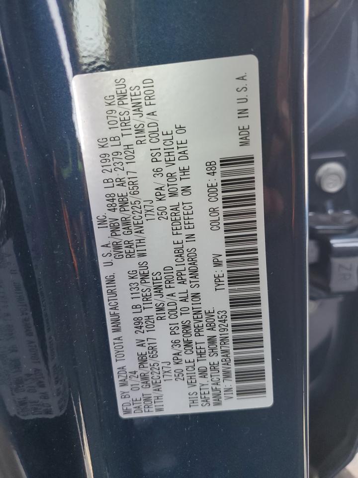 2024 Mazda Cx-50 Select VIN: 7MMVABAM7RN192453 Lot: 63350035