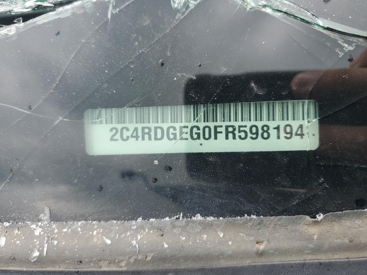 2015 Dodge Grand Caravan R/T VIN: 2C4RDGEG0FR598194 Lot: 66318645