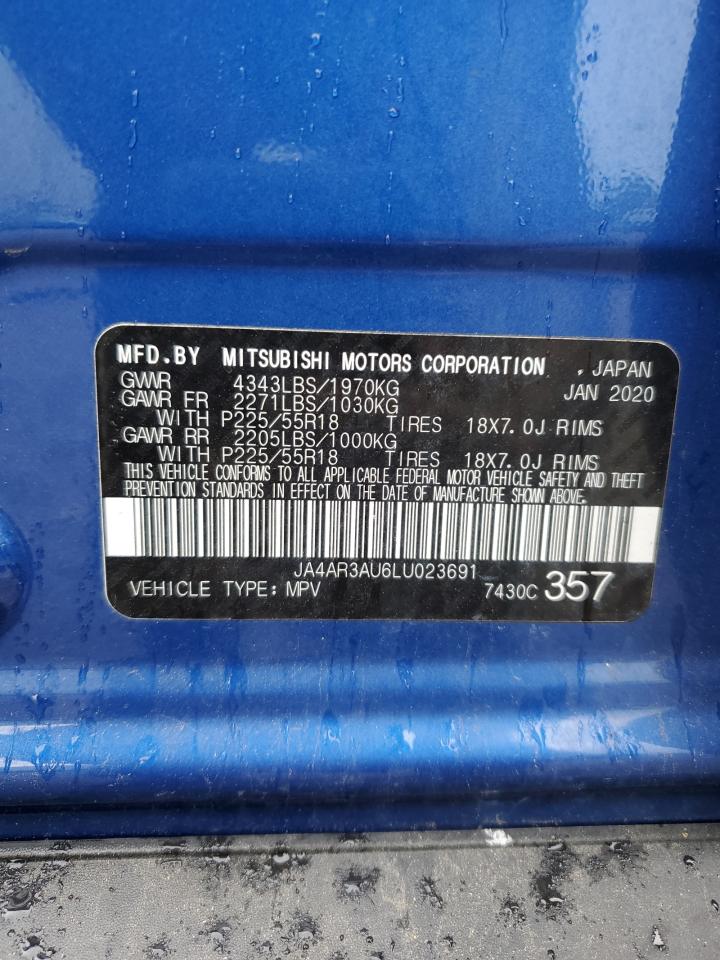 2020 Mitsubishi Outlander Sport Es VIN: JA4AR3AU6LU023691 Lot: 63002805