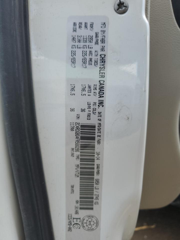 2015 Dodge Grand Caravan Se VIN: 2C4RDGBG4FR566286 Lot: 65573395