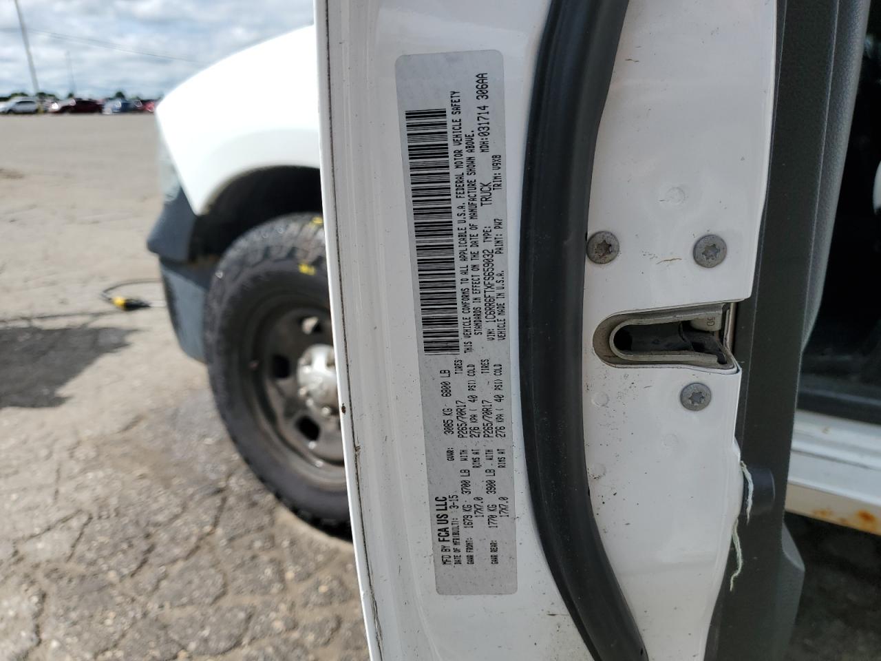 2015 Ram 1500 St VIN: 1C6RR6FTXFS659032 Lot: 64952935