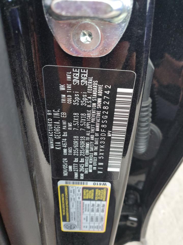 2025 Kia Sportage Ex VIN: 5XYK33DF8SG282742 Lot: 63927395