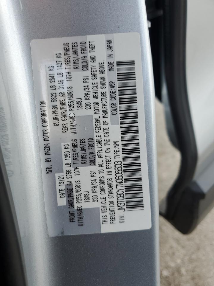 2022 Mazda Cx-9 Touring VIN: JM3TCBCY7N0605603 Lot: 67024395