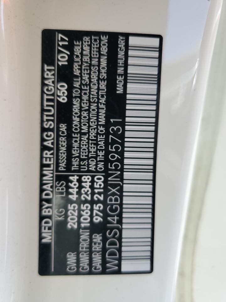 wddsj4gbxjn595731 WDDSJ4GBXJN595731 2018 Mercedes-Benz Cla 250 4Matic