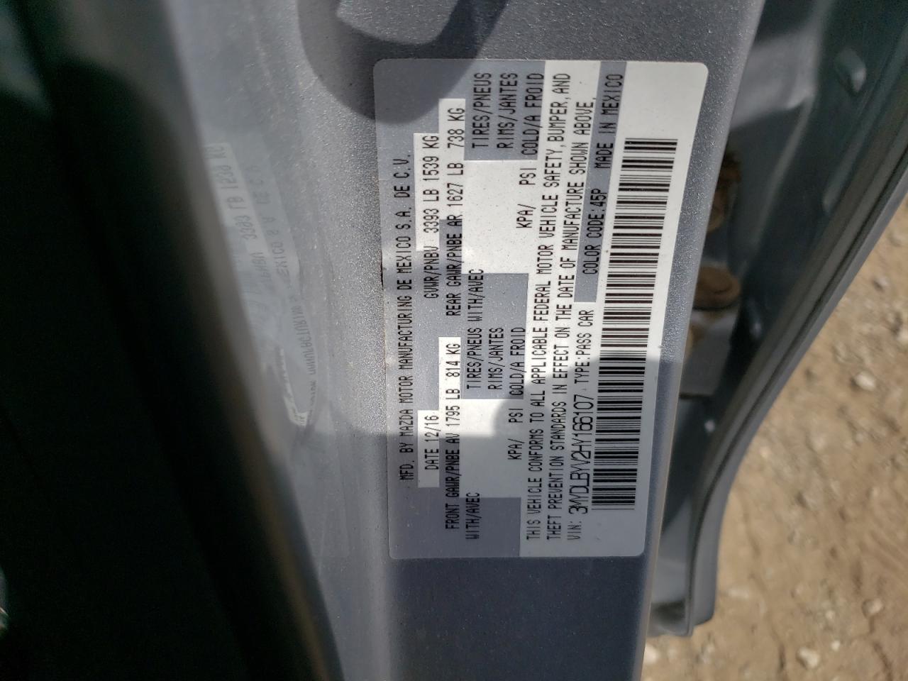 2017 Toyota Yaris Ia VIN: 3MYDLBYV2HY166107 Lot: 64328155